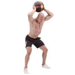 NK04 Piłka lekarska 4 kg HMS czarno–czerwona fitness