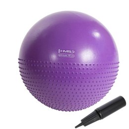 YB03 NEW Piłka gimnastyczna masująca 55 cm HMS fioletowa fitness