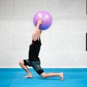 YB03 NEW Piłka gimnastyczna masująca 55 cm HMS fioletowa fitness