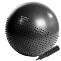 YB03 NEW Piłka gimnastyczna masująca 75 cm czarna HMS + pompka