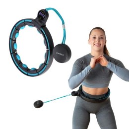 HHM17 BLACK-TURQUOISE – Hula Hop z Magnesami i Licznikiem HMS