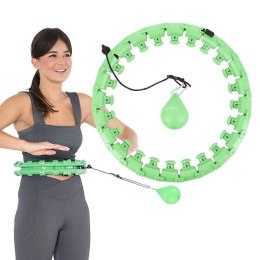 HHW01 GREEN – Hula Hop z Wypustkami i Obciążnikiem HMS
