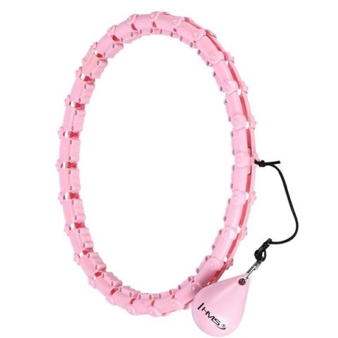 HHW11 PLUS SIZE HULA HOP LIGHT PINK Z WYPUSTKAMI I OBCIĄŻNIKIEM HMS HHW11 PLUS SIZE HULA HOP LIGHT PINK Z WYPUSTKAMI I OBCIĄŻNIKIEM HMS