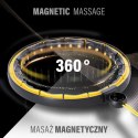 HHM21 Hula hop HMS magnetyczne TPE wypustki obciążnik licznik czarno-żółty