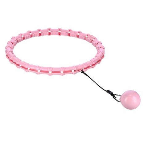 ZESTAW HULA HOP HHW11 LIGHT PINK Z WYPUSTKAMI I OBCIĄŻNIKIEM + PAS BR163 BLACK PLUS SIZE HMS ZESTAW HULA HOP HHW11 LIGHT PINK Z WYPUSTKAMI I OBCIĄŻNIKIEM + PAS BR163 BLACK PLUS SIZE HMS