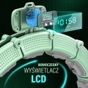 ZESTAW HULA HOP MAGNETYCZNY GREEN HHM14 Z LICZNIKIEM HMS + PAS WYSZCZUPLAJĄCY BR163 BLACK