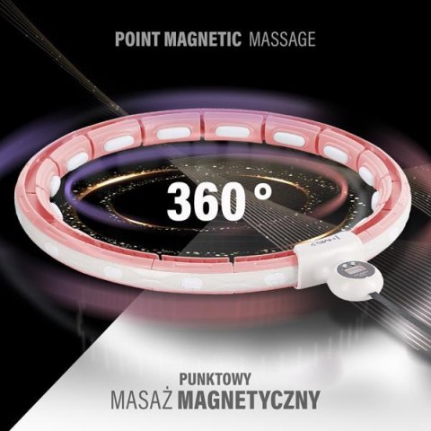 ZESTAW HULA HOP MAGNETYCZNY PINK HHM15 Z LICZNIKIEM HMS + PAS WYSZCZUPLAJĄCY BR163 RED ZESTAW HULA HOP MAGNETYCZNY PINK HHM15 Z LICZNIKIEM HMS + PAS WYSZCZUPLAJĄCY BR163 RED