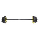 SBP15 Sztanga fitness 20 kg HMS chromowana z talerzami kolorowymi