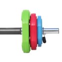 SBP20 Sztanga fitness 20 kg HMS chromowana z gumowanymi talerzami