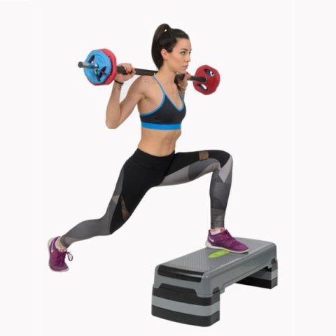 SBP20 Sztanga fitness 20 kg HMS chromowana z gumowanymi talerzami SBP20 Sztanga fitness 20 kg HMS chromowana z gumowanymi talerzami