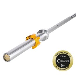 GO1100+ZG1500 Gryf olimpijski 20 kg 2200 mm HMS Premium chromowany