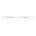 GO160 Prosty gryf olimpijski 120 cm 8,3 kg HMS Premium chromowany