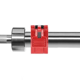 GOP220 PRO gryf olimpijski prosty 220cm 20kg HMS z zaciskami lock jaw