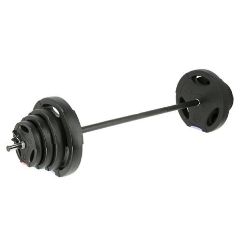 GSPO40 Sztanga z talerzami 42 kg ONE FITNESS Czarny – Domowa siłownia GSPO40 Sztanga z talerzami 42 kg ONE FITNESS Czarny – Domowa siłownia