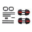 Zestaw Sztangielek SGR18 PRO SET 3W1 41kg Regulowane HMS - Trening w Domu