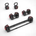 Zestaw Sztangielek SGR18 PRO SET 3W1 41kg Regulowane HMS - Trening w Domu