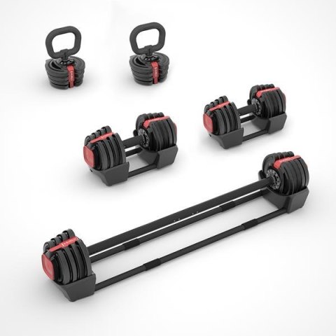 Zestaw Sztangielek SGR18 PRO SET 3W1 41kg Regulowane HMS - Trening w Domu Zestaw Sztangielek SGR18 PRO SET 3W1 41kg Regulowane HMS - Trening w Domu