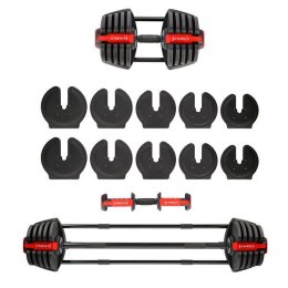 SGR40 PRO SET 2W1 - Regulowane Sztangielki Zestaw 43,5 KG HMS