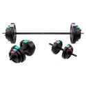 SGSP60 Zestaw sztanga + sztangielki kompozytowe 62 kg HMS