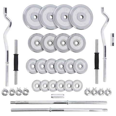 STC55 SZTANGIELKI-SZTANGA PROSTA I ŁAMANA W WALIZCE CHROM 55KG HMS STC55 SZTANGIELKI-SZTANGA PROSTA I ŁAMANA W WALIZCE CHROM 55KG HMS