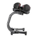 SR52+STR10 Zestaw hantli regulowanych 2×23,8 kg + stojak HMS Premium
