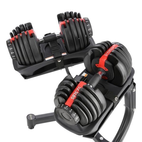 SR52+STR10 Zestaw hantli regulowanych 2×23,8 kg + stojak HMS Premium SR52+STR10 Zestaw hantli regulowanych 2×23,8 kg + stojak HMS Premium