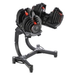 SR80+STR10 Zestaw hantli regulowanych 2×37,4 kg + stojak HMS Premium