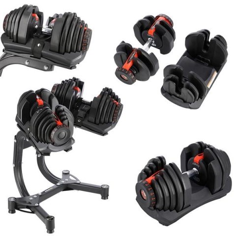 SR80+STR10 Zestaw hantli regulowanych 2×37,4 kg + stojak HMS Premium SR80+STR10 Zestaw hantli regulowanych 2×37,4 kg + stojak HMS Premium