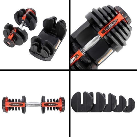 SR80+STR10 Zestaw hantli regulowanych 2×37,4 kg + stojak HMS Premium SR80+STR10 Zestaw hantli regulowanych 2×37,4 kg + stojak HMS Premium