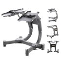 SR80+STR10 Zestaw hantli regulowanych 2×37,4 kg + stojak HMS Premium