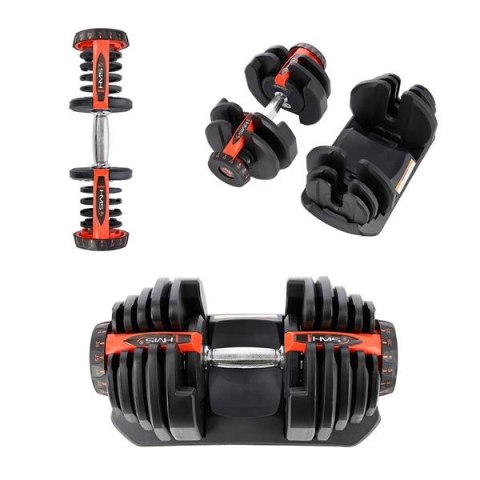 SR80+STR10 Zestaw hantli regulowanych 2×37,4 kg + stojak HMS Premium SR80+STR10 Zestaw hantli regulowanych 2×37,4 kg + stojak HMS Premium