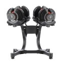 SR80+STR10 Zestaw hantli regulowanych 2×37,4 kg + stojak HMS Premium