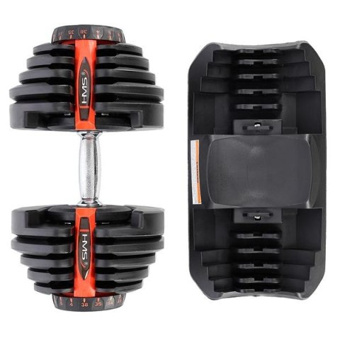 SR80+STR10 Zestaw hantli regulowanych 2×37,4 kg + stojak HMS Premium SR80+STR10 Zestaw hantli regulowanych 2×37,4 kg + stojak HMS Premium