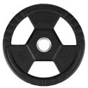 TOH10 Talerz olimpijski gumowany 10 kg HMS czarny stalowy