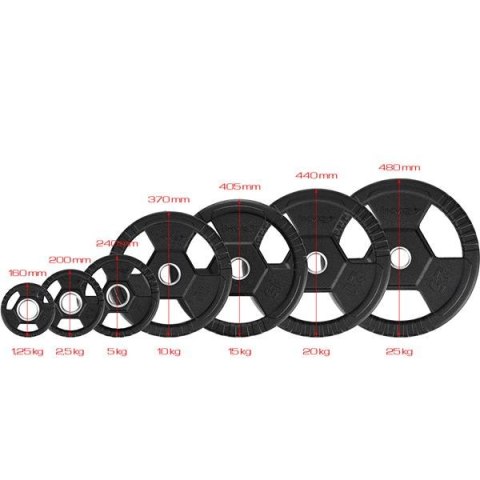 TOH20 CZARNY TALERZ OLIMPIJSKI OGUMOWANY 20 KG HMS TOH20 CZARNY TALERZ OLIMPIJSKI OGUMOWANY 20 KG HMS