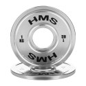 TOS10 Talerz olimpijski stalowy kalibrowany 1 kg HMS srebrny