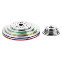 TOS10 Talerz olimpijski stalowy kalibrowany 1 kg HMS srebrny