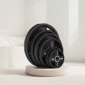 TPC20 Talerz olimpijski poliuretanowy 20 kg HMS czarny precyzyjny