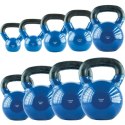 KNV12 BLUE KETTLEBELL ŻELIWNY POKRYTY WINYLEM HMS
