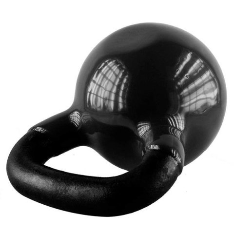 KNV24 Kettlebell 24 kg HMS żeliwny winylowy czarny trening siłowy KNV24 Kettlebell 24 kg HMS żeliwny winylowy czarny trening siłowy