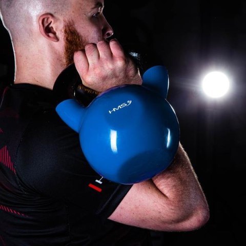 KNV28 BLUE KETTLEBELL ŻELIWNY POKRYTY WINYLEM HMS KNV28 BLUE KETTLEBELL ŻELIWNY POKRYTY WINYLEM HMS