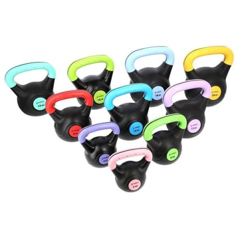 KPC10 Kettlebell kompozytowy 10 kg HMS czarno-czerwony fitness KPC10 Kettlebell kompozytowy 10 kg HMS czarno-czerwony fitness