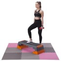 MP10 Mata puzzle 9 el. 10 mm ONE FITNESS różowo-szara