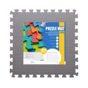 MP10 Mata puzzle 9 el. 10 mm ONE FITNESS różowo-szara