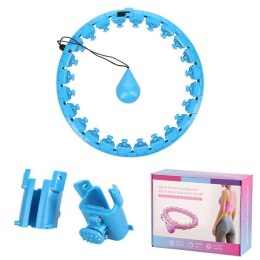 FH01 BLUE – Hula Hop Magnetyczne z Obciążnikiem i Masażem