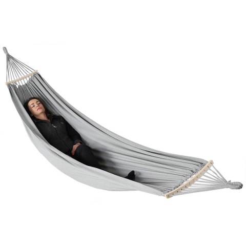 HAMAK OGRODOWY 2 OSOBOWY LUXE XXL 250x150CM Z DRĄŻKIEM I POKROWCEM SZARY 1031170 HAMAK OGRODOWY 2 OSOBOWY LUXE XXL 250x150CM Z DRĄŻKIEM I POKROWCEM SZARY 1031170