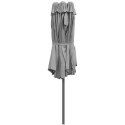 PARASOL OGRODOWY XXXL 2.7x4.6M SZARY SASKA GARDEN