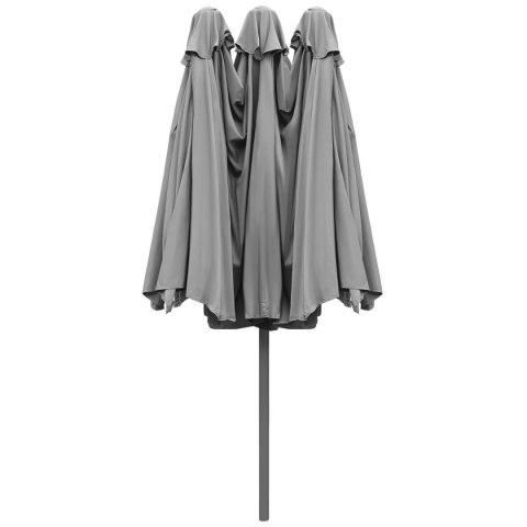 PARASOL OGRODOWY XXXL 2.7x4.6M SZARY SASKA GARDEN PARASOL OGRODOWY XXXL 2.7x4.6M SZARY SASKA GARDEN