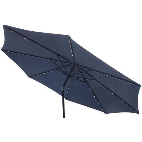 PARASOL OGRODOWY Z OŚWIETLENIEM LED 300CM GRANATOWY PARASOL OGRODOWY Z OŚWIETLENIEM LED 300CM GRANATOWY