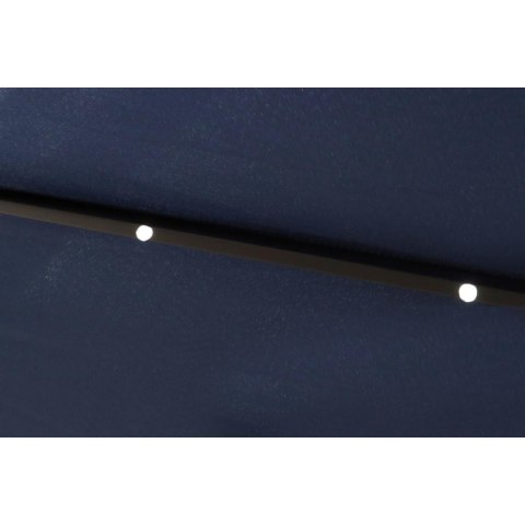 PARASOL OGRODOWY Z OŚWIETLENIEM LED 300CM GRANATOWY PARASOL OGRODOWY Z OŚWIETLENIEM LED 300CM GRANATOWY
